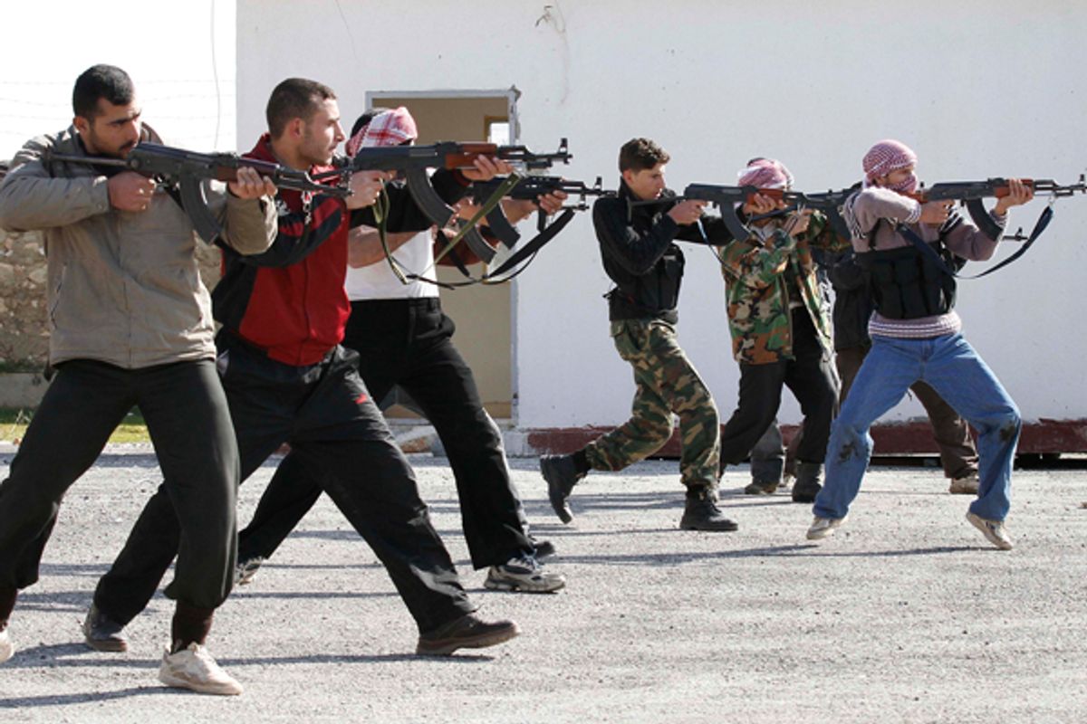 Syrian rebels                 (AP)