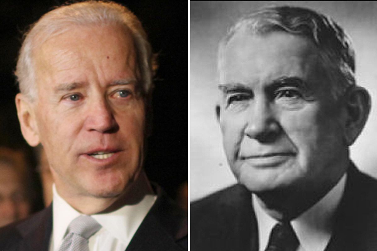 Joe Biden and Alben Barkley      (AP Alexandre Meneghini/Wikipedia)