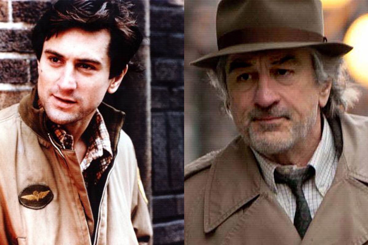  Robert DeNiro in "Taxi Driver", left, and "Being Flynn", right   (IMDB)
