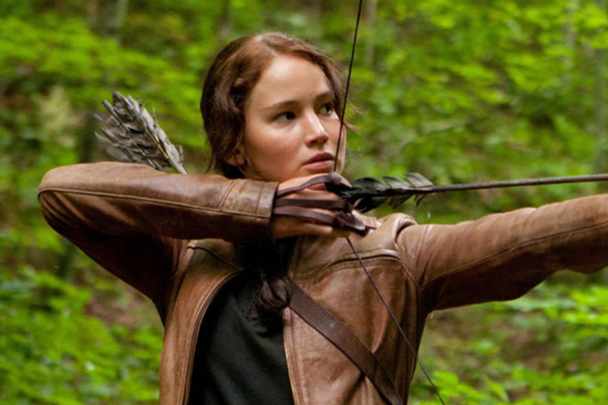 Jennifer Lawrence in "The Hunger Games"         