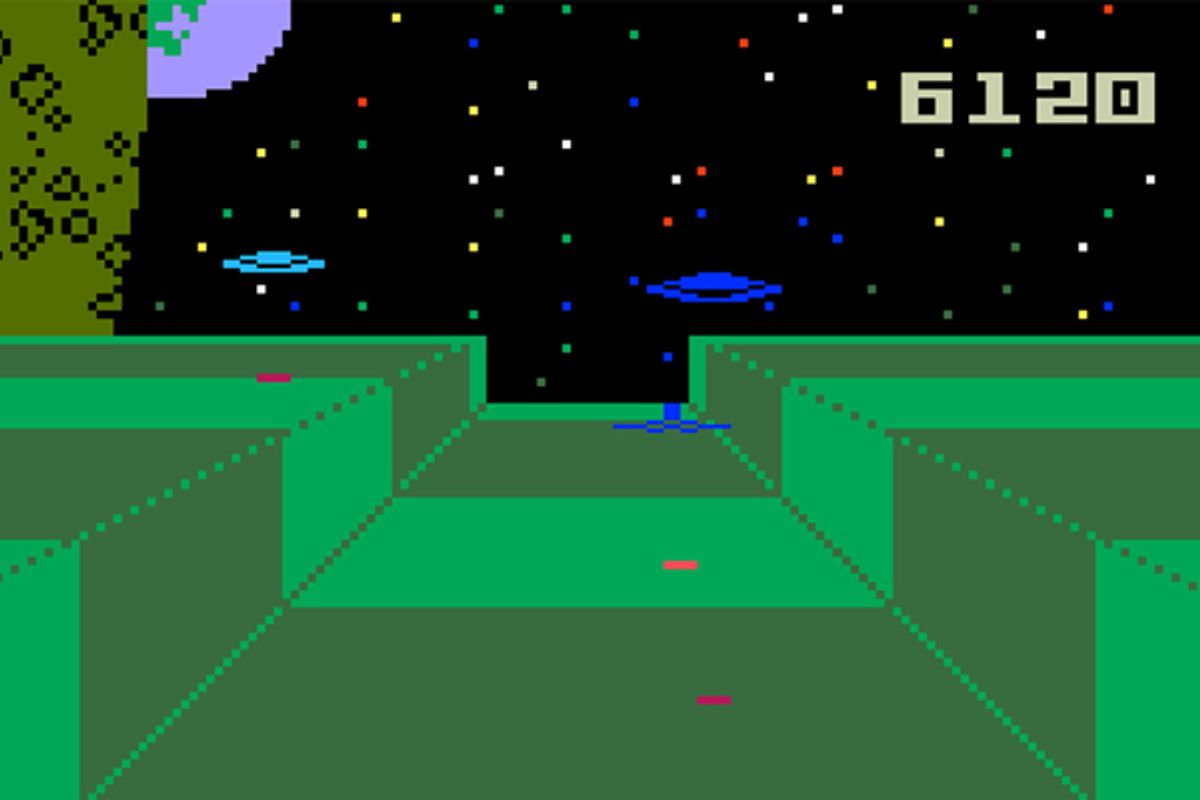 <P>"Star Strike" (Hal Finney & Brett Stutz, programmers). Mattel Intellivision, 1981.<P>  (Intellivision Productions, Inc.)