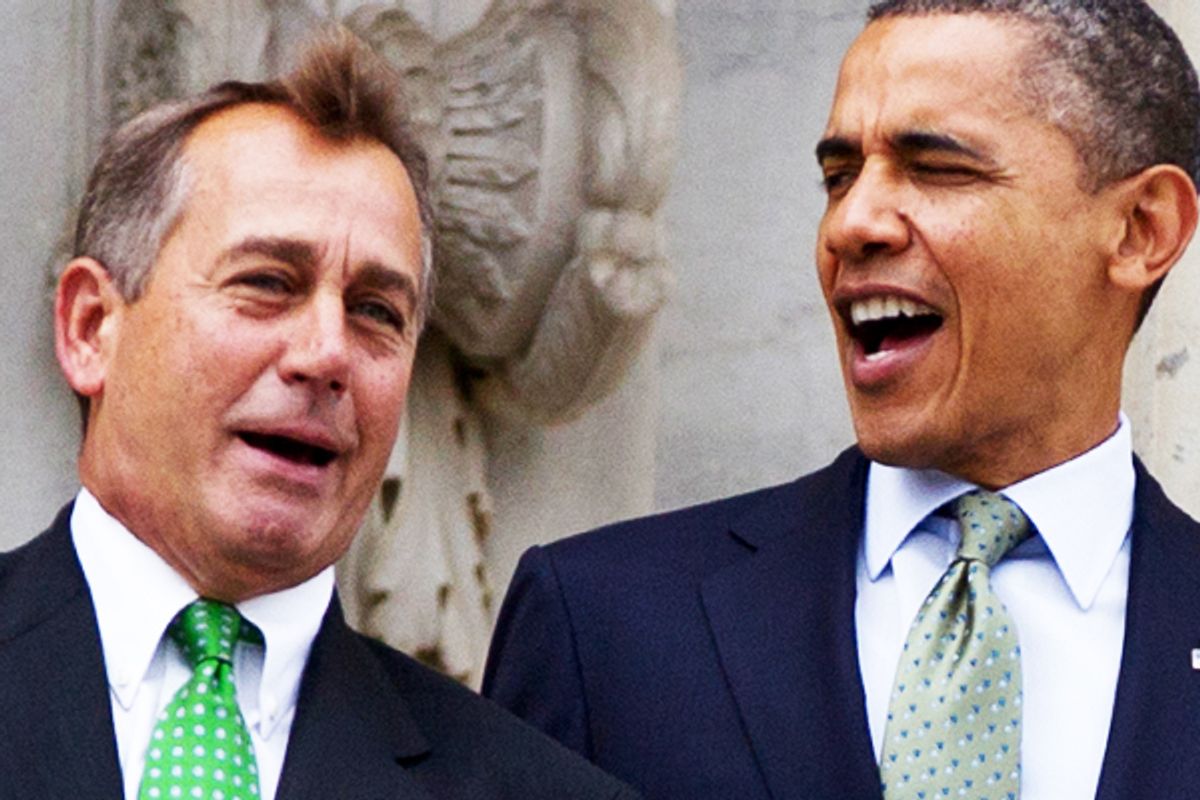 John Boehner and Barack Obama       (AP/Carolyn Kaster)