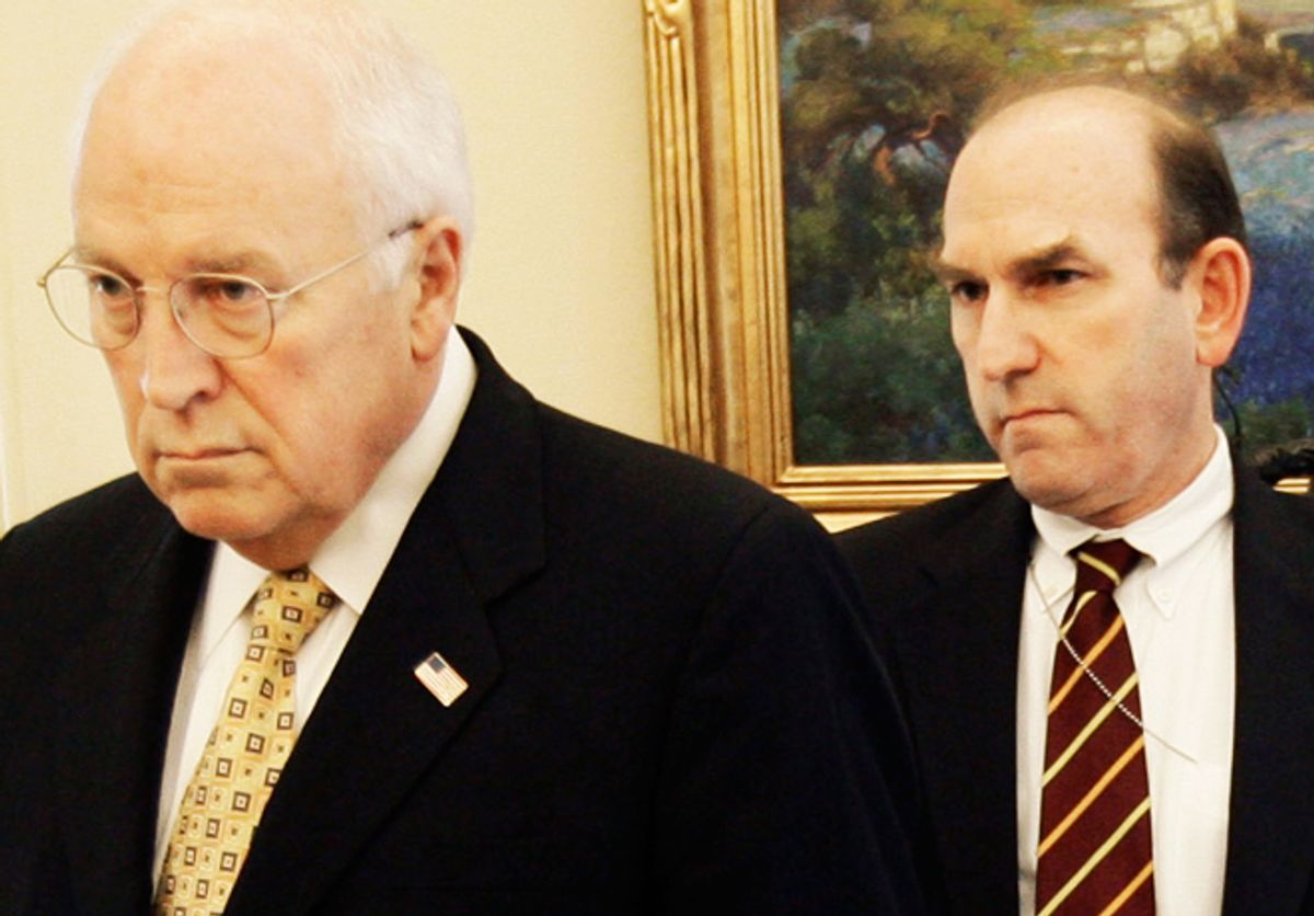 Dick Cheney, left, and Elliott Abrams      (AP/Pablo Martinez Monsivais)