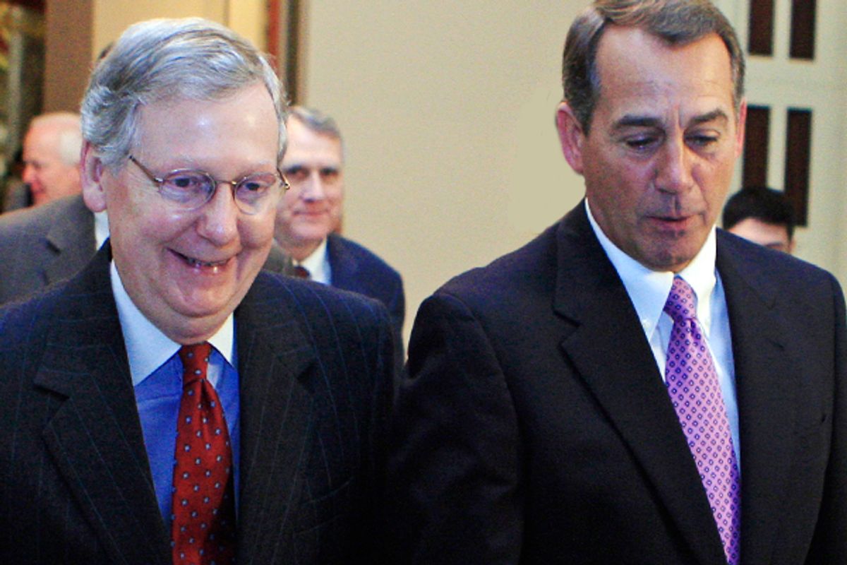 Mitch McConnell and John Boehner       (AP/Haraz N. Ghanbari)