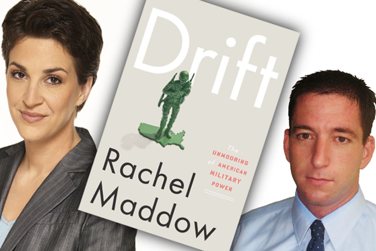 Rachel Maddow and Glenn Greenwald         
