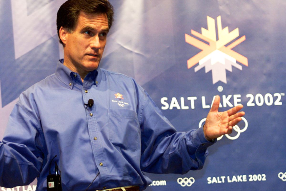 Mitt Romney in 2000.  (Reuters/Andrew Wong)