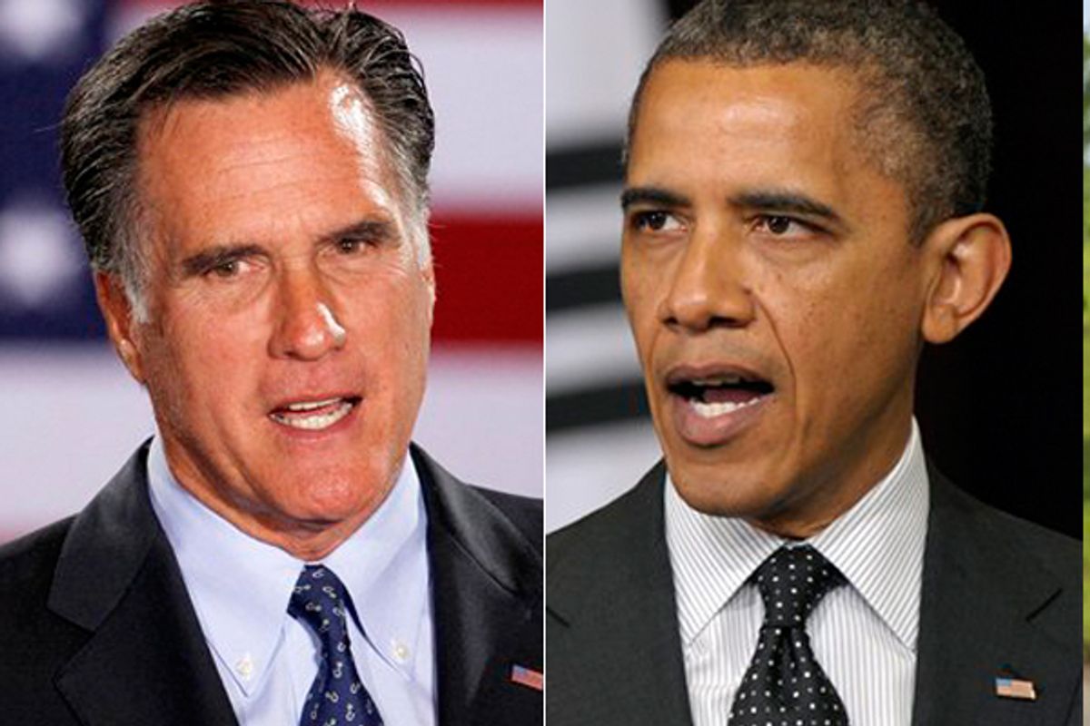  Mitt Romney and Barack Obama     (AP)