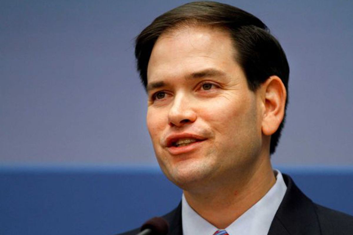 Marco Rubio speaks out on U.S. foreign policy.   (AP/Jacquelyn Martin)