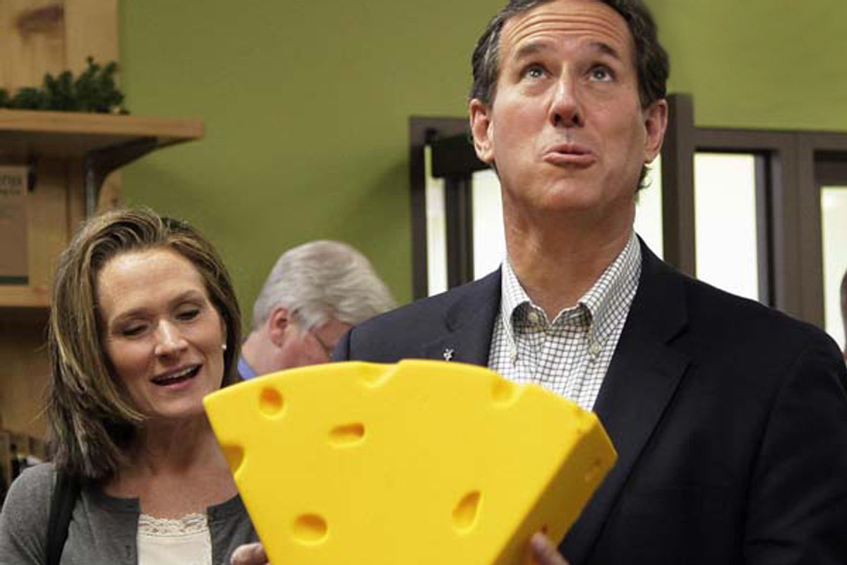 Rick Santorum and his wife Karen.      (AP/Jae C. Hong)