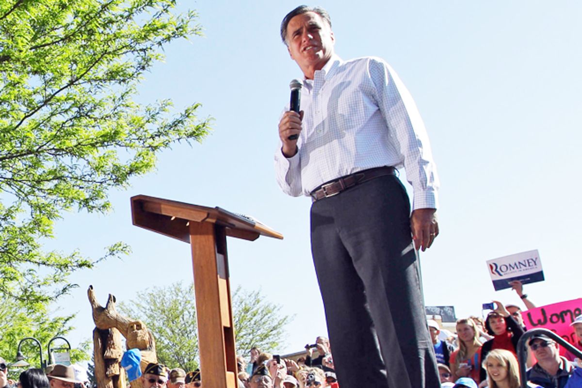 Mitt Romney in Craig, Colo., on Tuesday.   (AP)