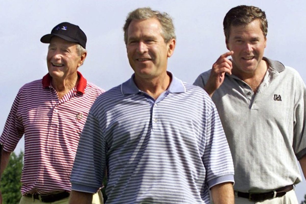 George H.W. Bush, George W. Bush and Jeb Bush      (AP/J. Scott Applewhite)