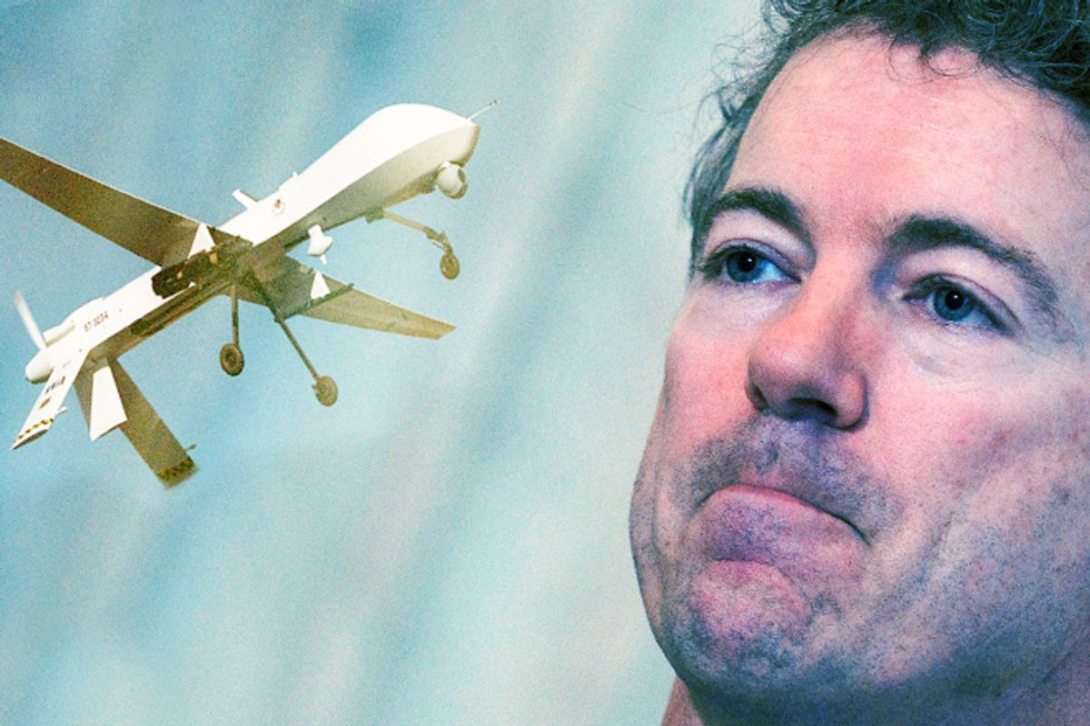 Rand Paul seeks to ground drones at home             