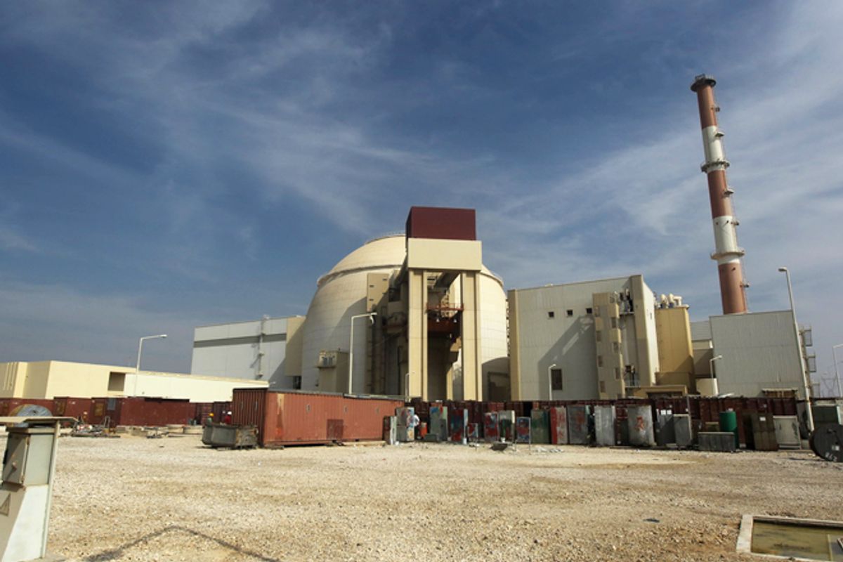 The Bushehr nuclear power plant in Iran.    (AP/Mehr News Agency, Majid Asgaripour)