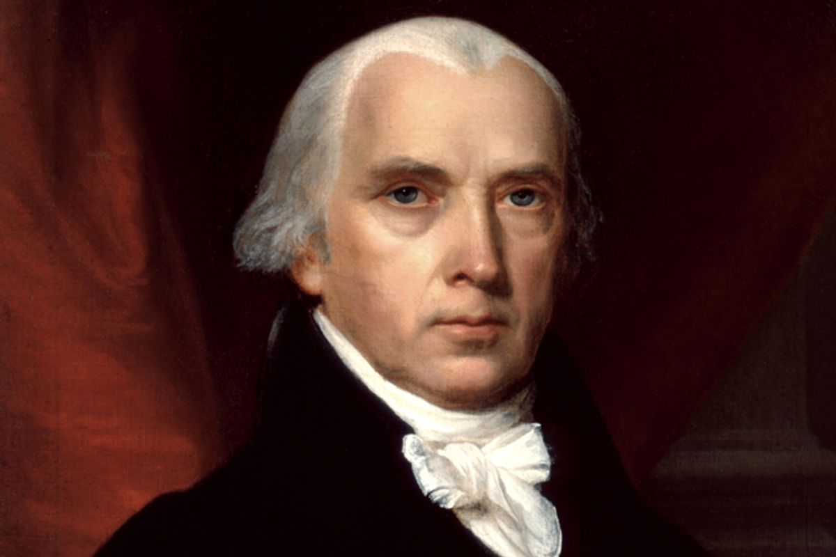 "Portrait of James Madison" by John Vanderlyn  (The White House Historical Association)