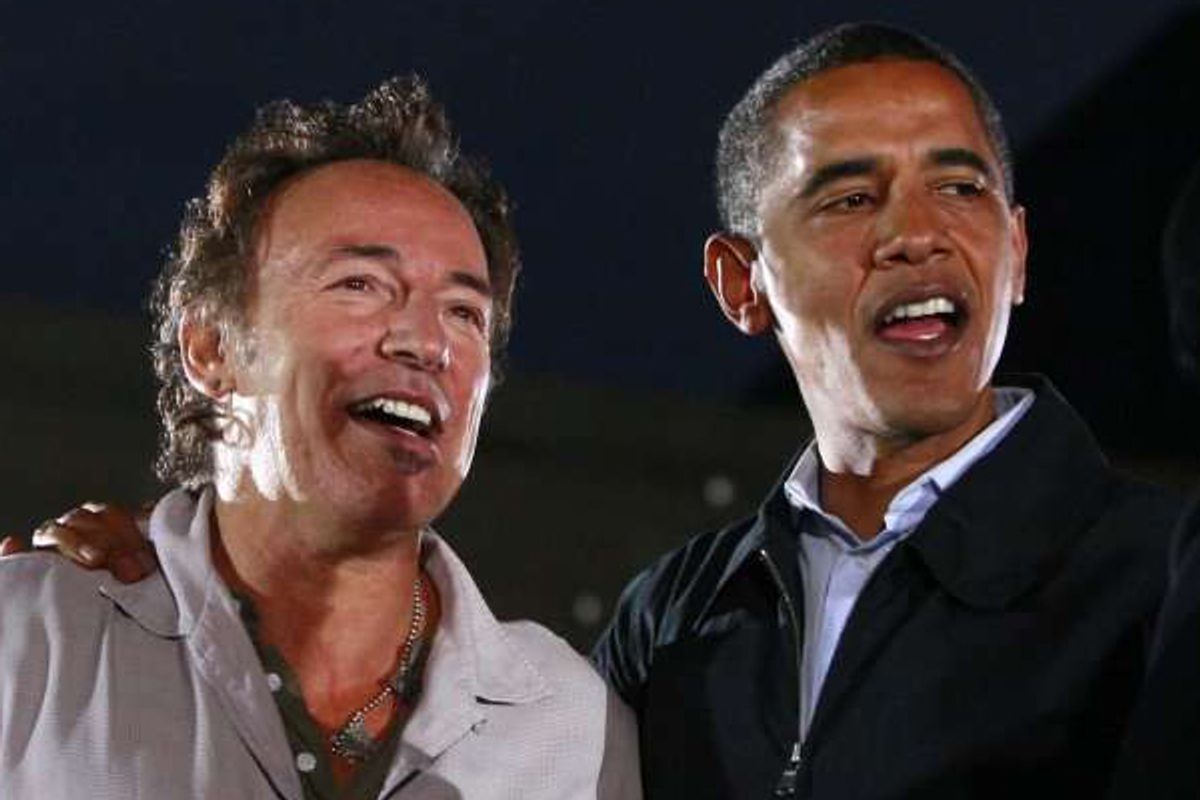 Bruce Springsteen and Barack Obama    (Reuters/Jason Reed)