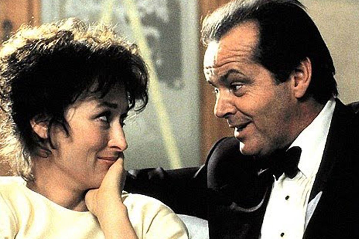 Meryl Streep and Jack Nicholson in "Heartburn"     