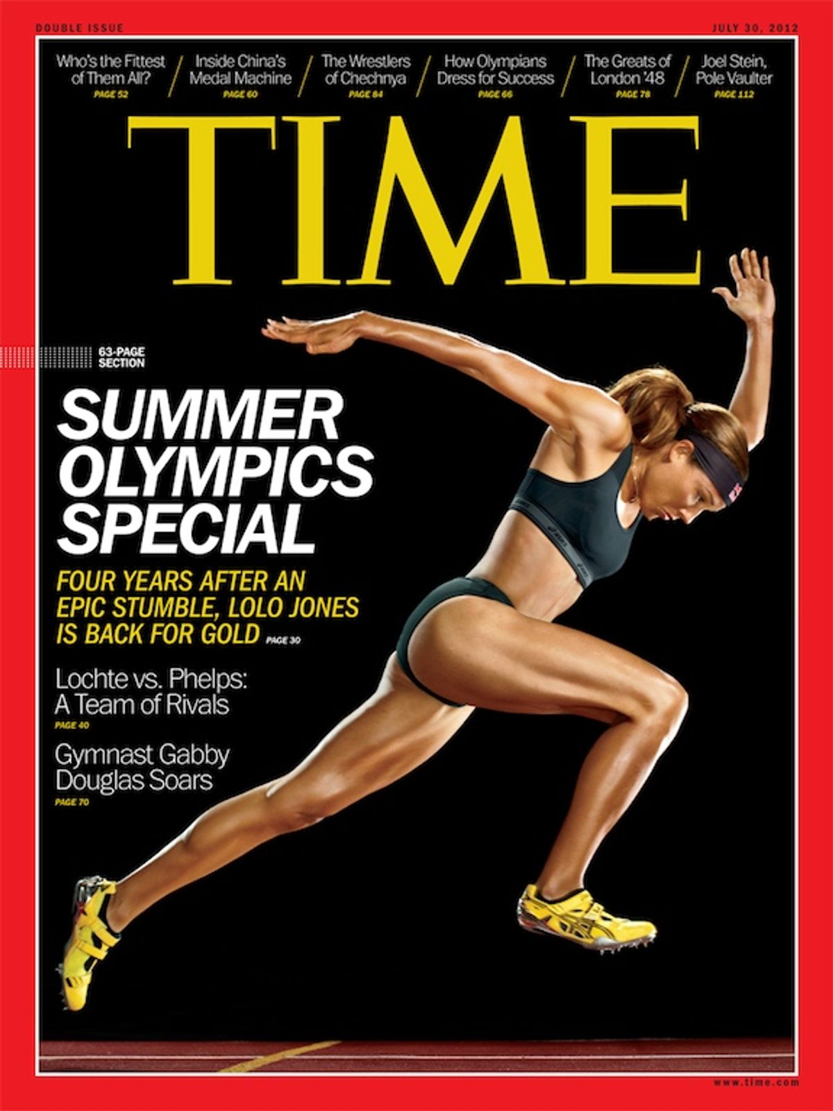 Cover of Time features women athletes as  athletes