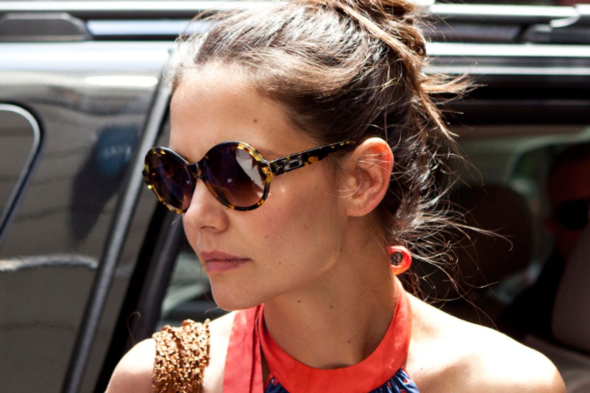 Katie Holmes in New York CIty on July 5.   (Reuters/Andrew Burton)
