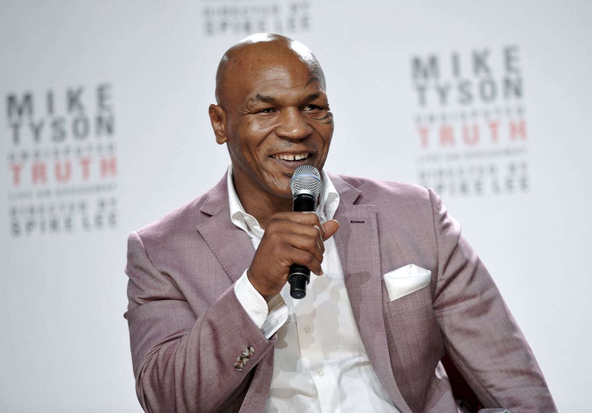 Former heavyweight boxer Mike Tyson announces "Mike Tyson: Undisputed Truth" a one man show on Broadway      (AP/Evan Agostini)