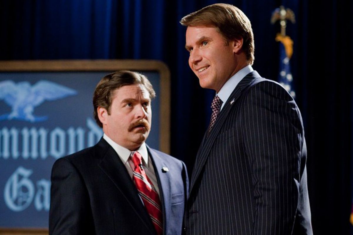 Zach Galifianakis and Will Ferrell in "The Campaign"  