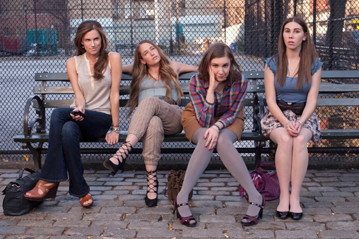 The cast of "Girls"     