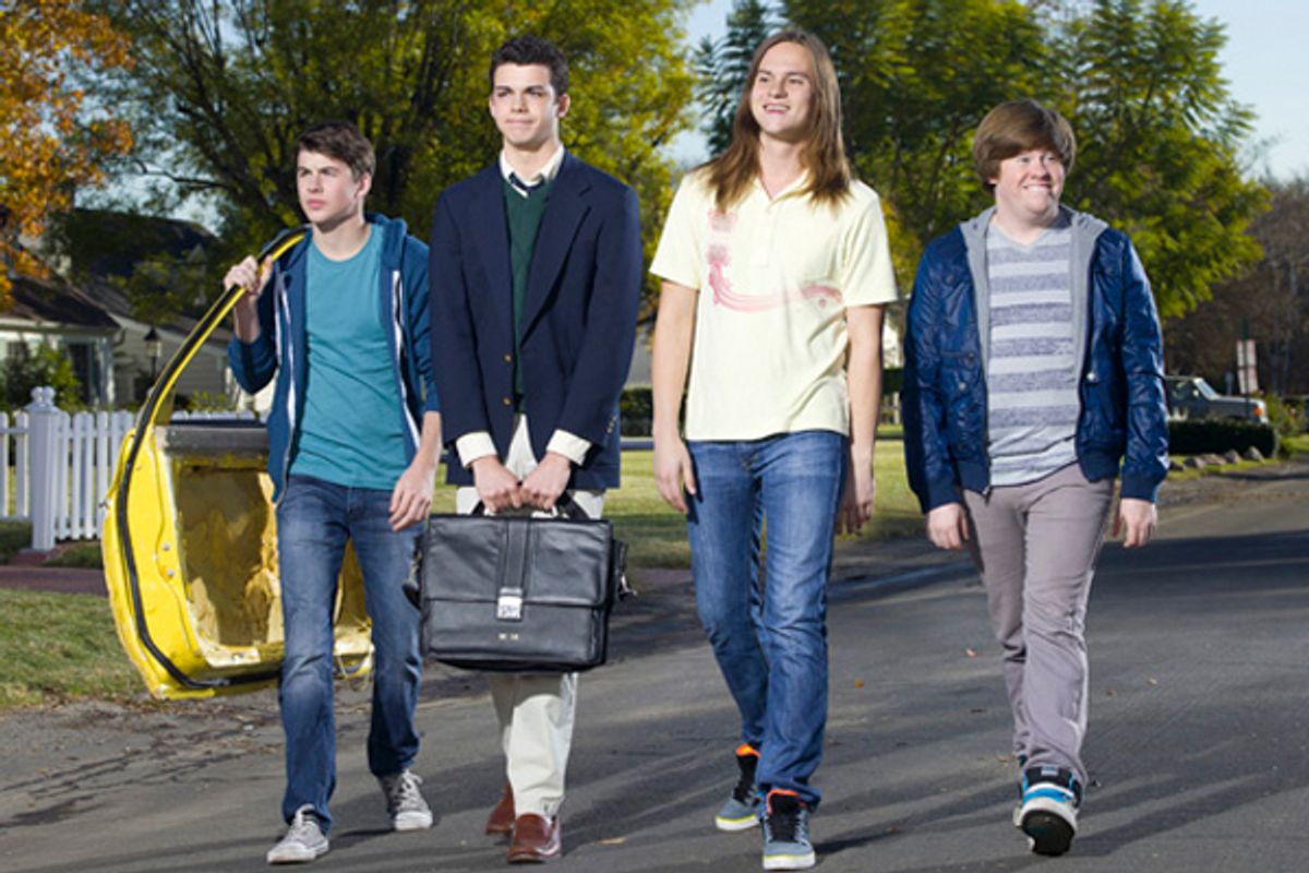 The cast of MTV's "The Inbetweeners"   