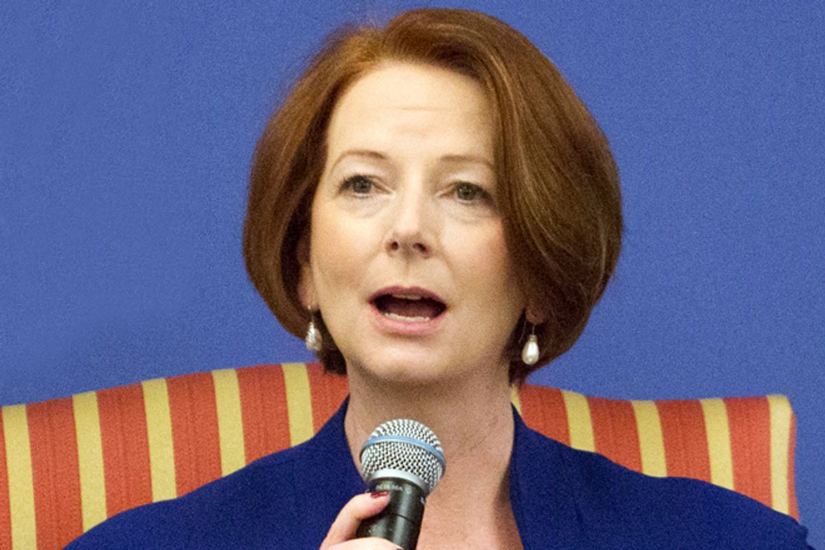 Australian Prime Minister Julia Gillard   