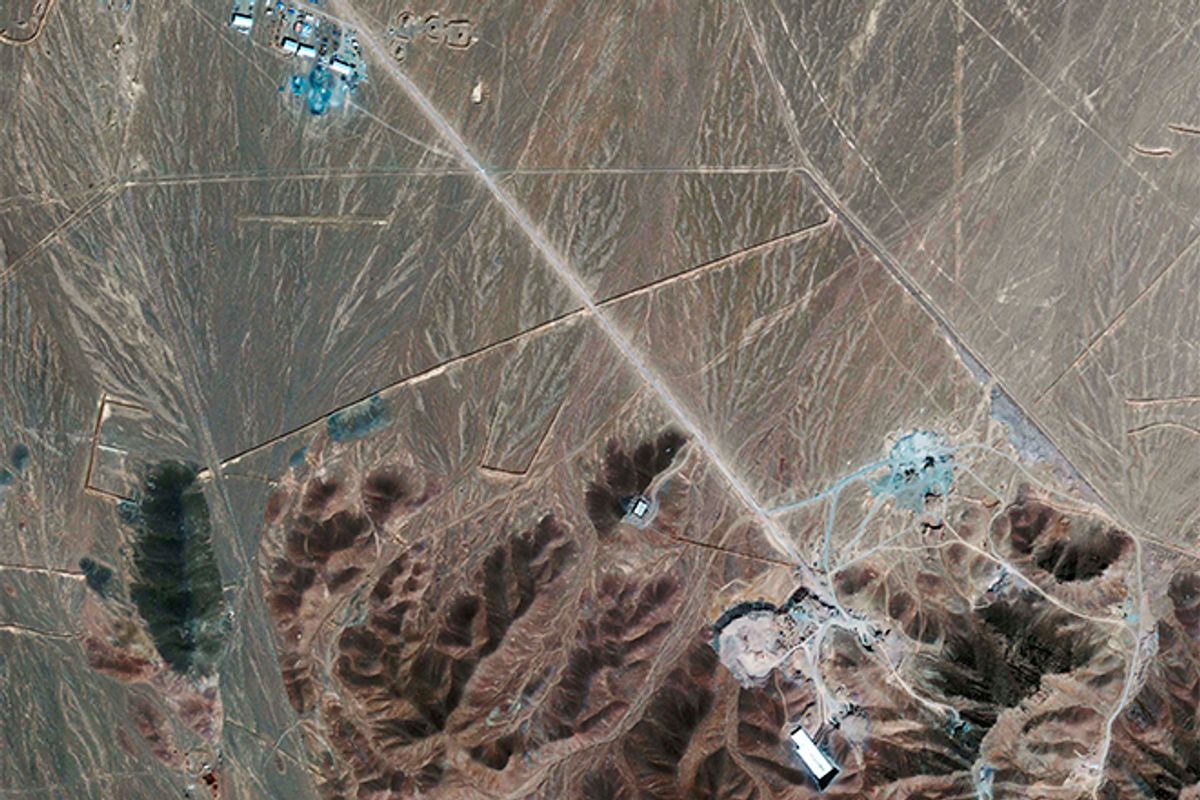 Aerial photograph of suspected Iranian nuclear sites    (Reuters/Ho New)
