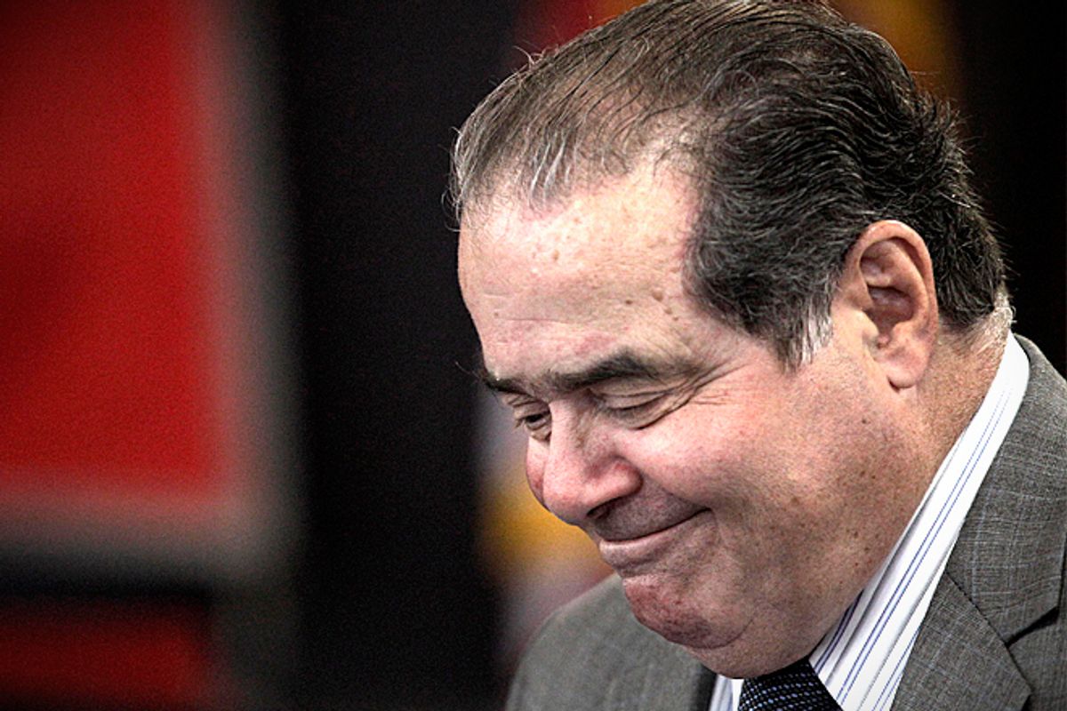 Supreme Court Justice Antonin Scalia.                (AP Photo/M. Spencer Green)