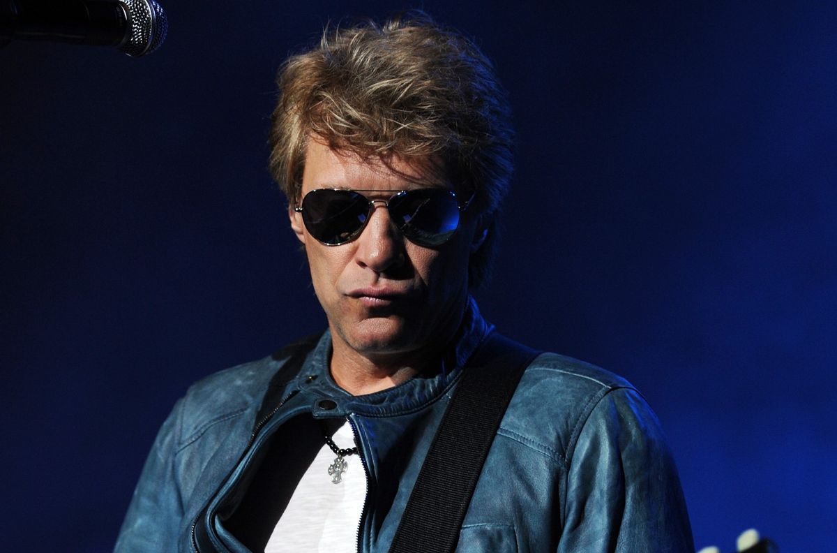HOLLYWOOD , FL - JULY 26: Jon Bon Jovi performs with the Kings of Suburbia on the opening night of his debut solo tour at the Seminole Hard Rock Hotel and Casino on July 26, 2012 in Hollywood ,Florida. (Photo by Jeff Daly/Invision/AP)    (AP/Jeff Daly)