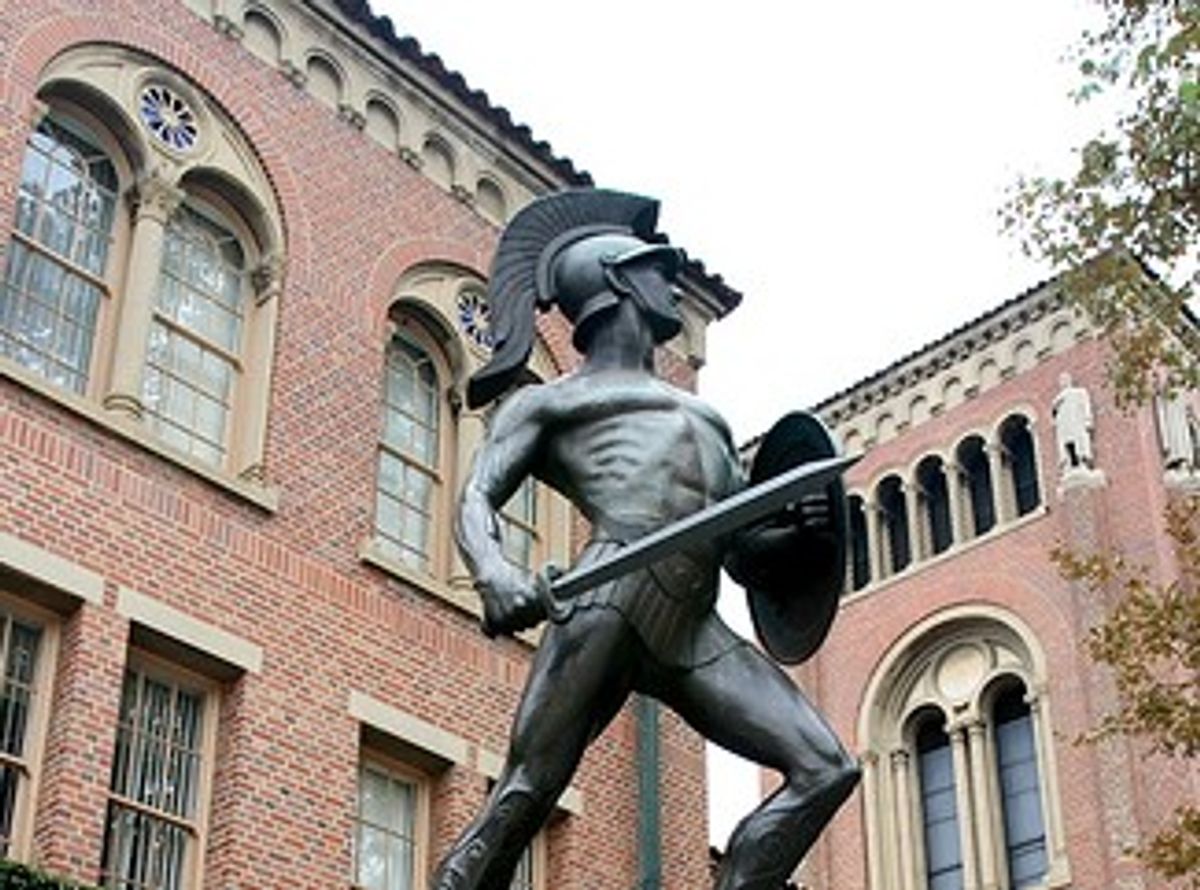  USC's Trojan symbol (Wikimedia)   