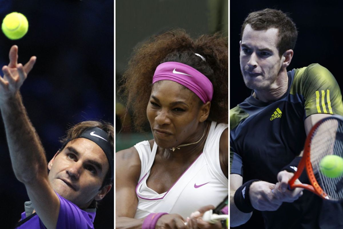 Roger Federer, Serena Williams and Andy Murray      (AP)