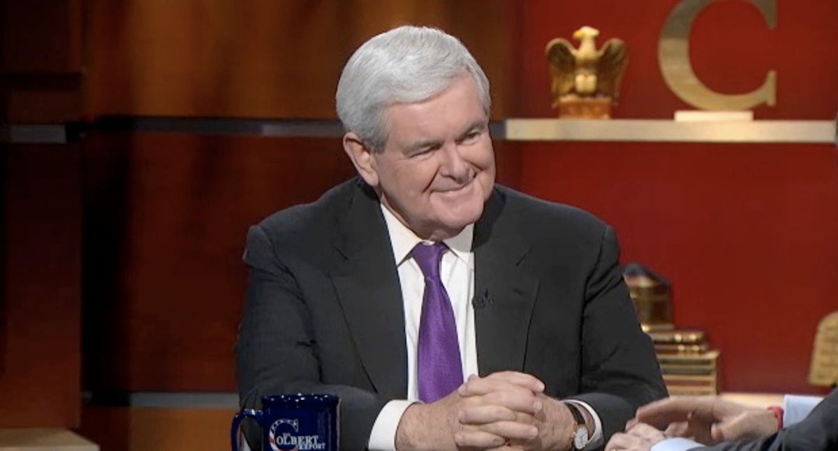  Newt Gingrich           (The Colbert Report)