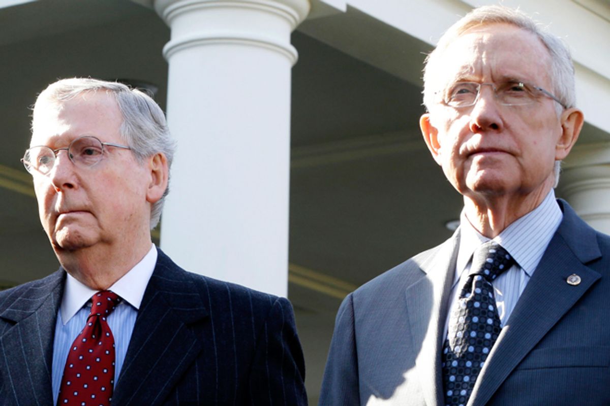 Mitch McConnell and Harry Reid              (AP/Jacquelyn Martin)