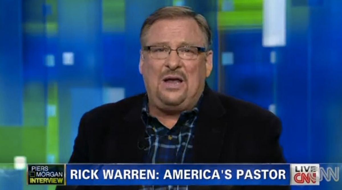 Pastor Rick Warren.      (CNN)