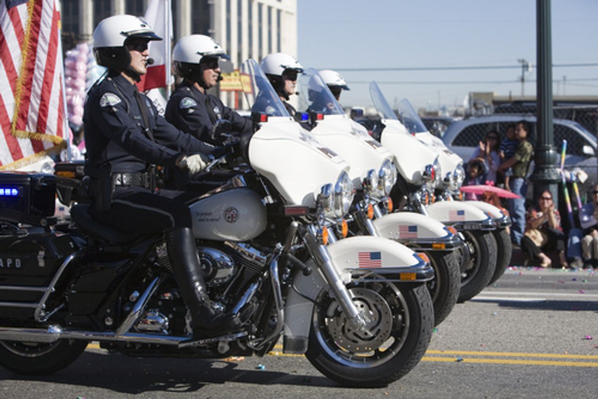  LAPD officers    (<a href="http://www.shutterstock.com/gallery-50543p1.html?cr=00&pl=edit-00">Jose Gil</a> / <a href="http://www.shutterstock.com/?cr=00&pl=edit-00">Shutterstock.com</a>)