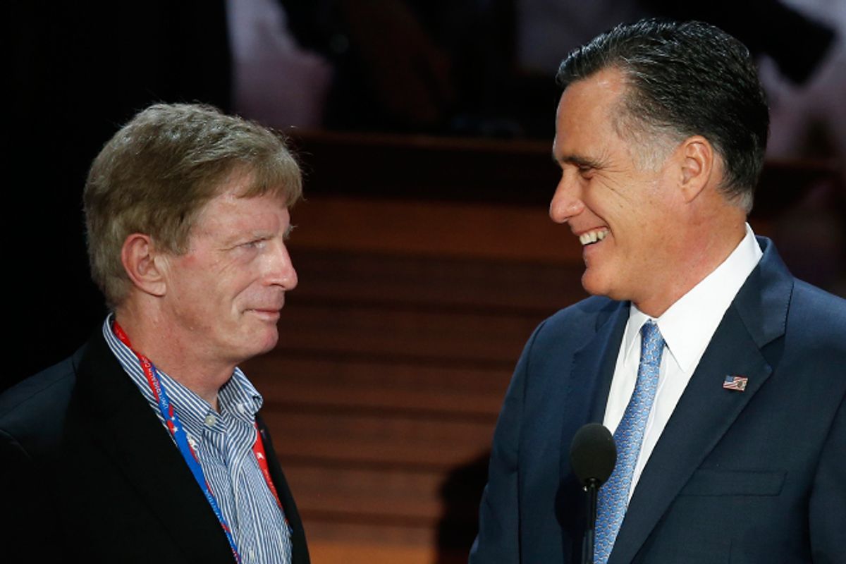 Stuart Stevens and Mitt Romney  (Reuters/Mike Segar)