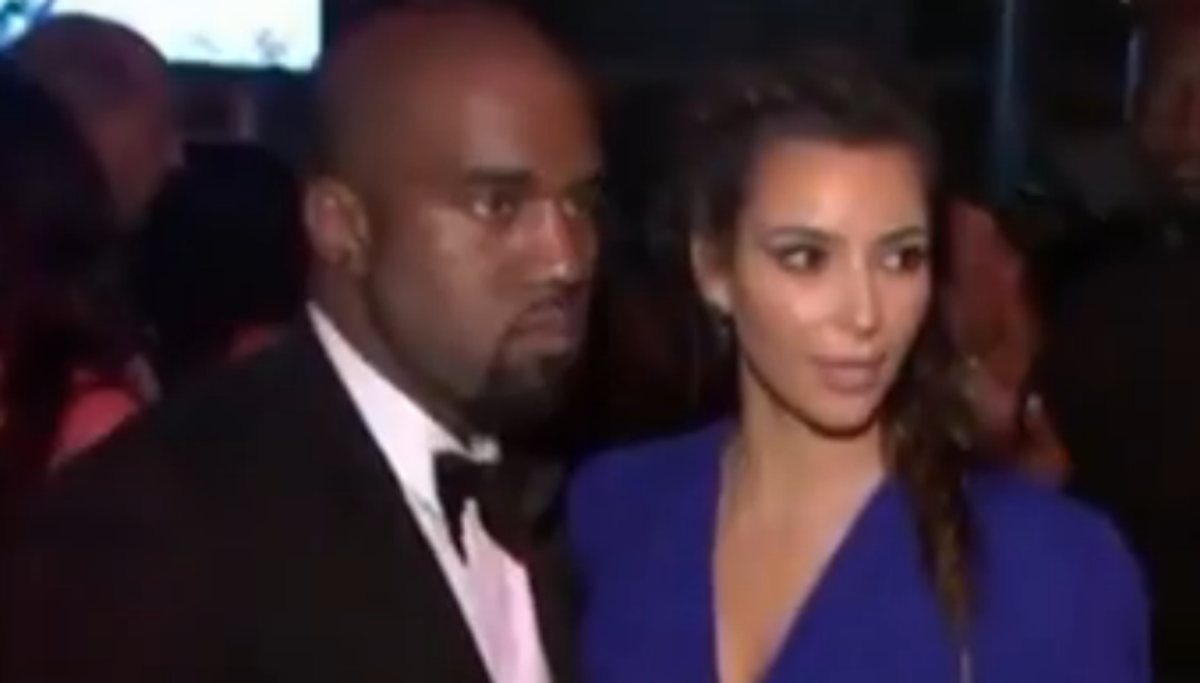  Kim Kardashian and Kanye West      (via Reuters)