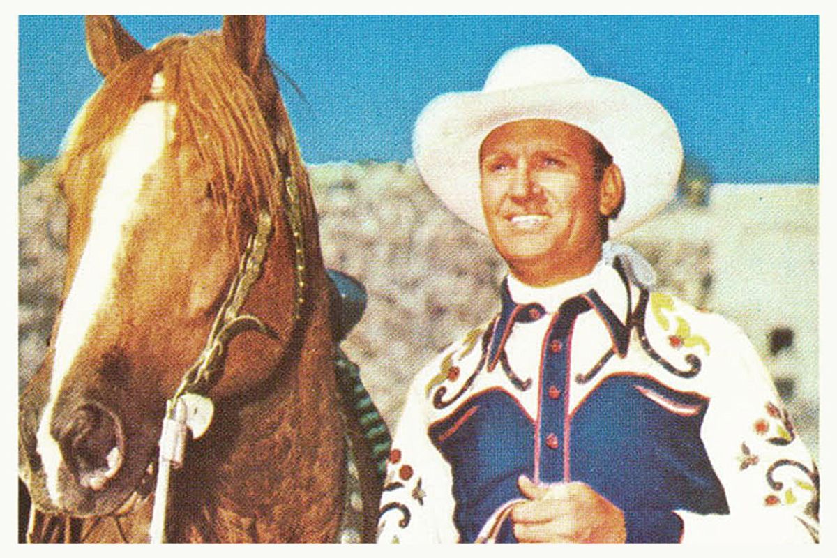   Gene Autry and Champion.  