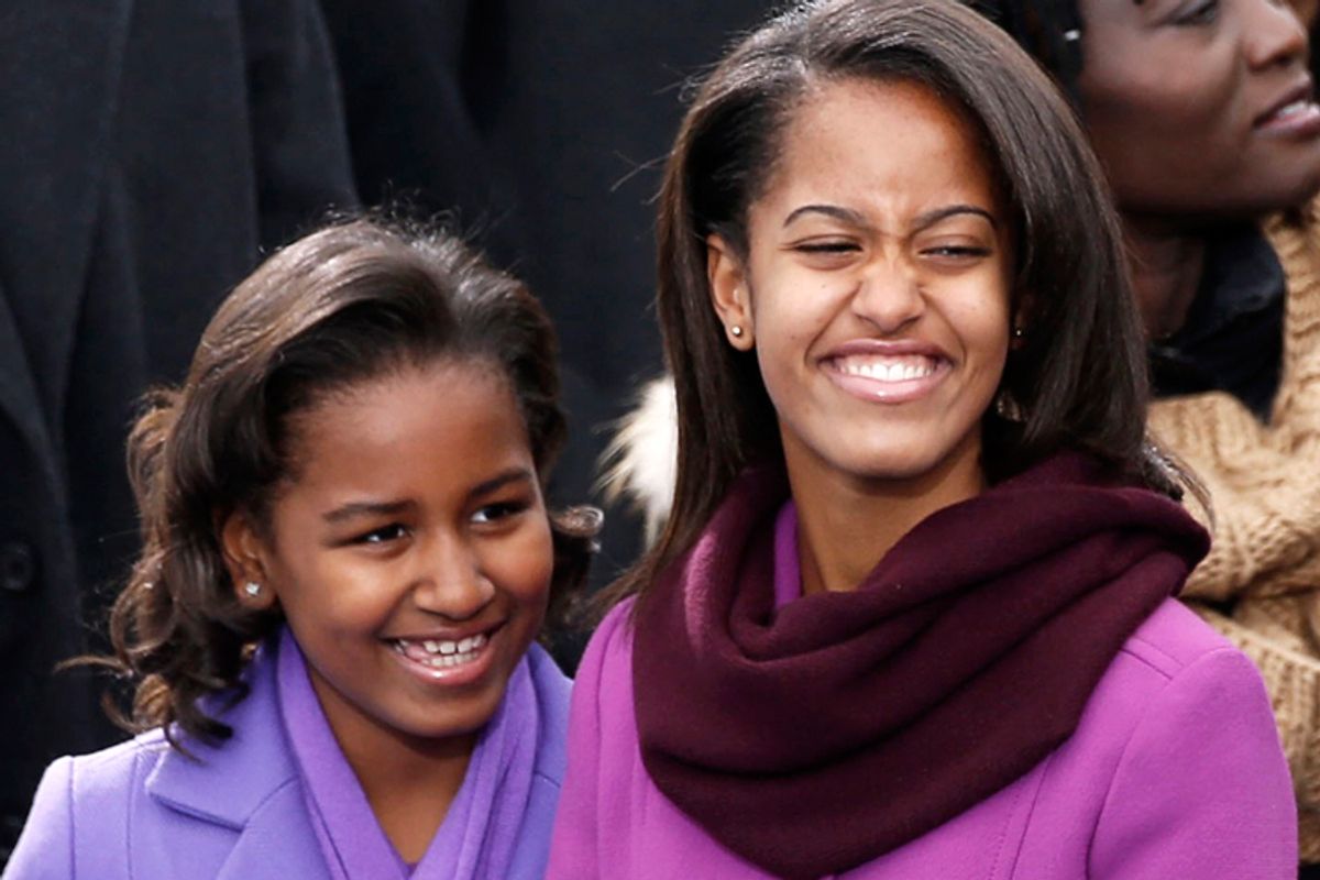 Sasha and Malia Obama      (Reuters/Kevin Lamarque)