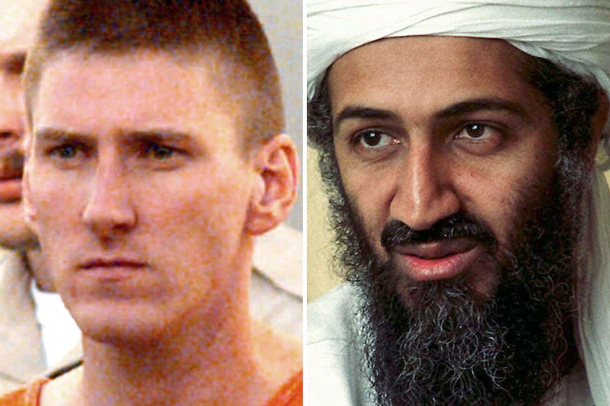 Timothy McVeigh, Osama Bin Laden     (AP/David Longstreath)