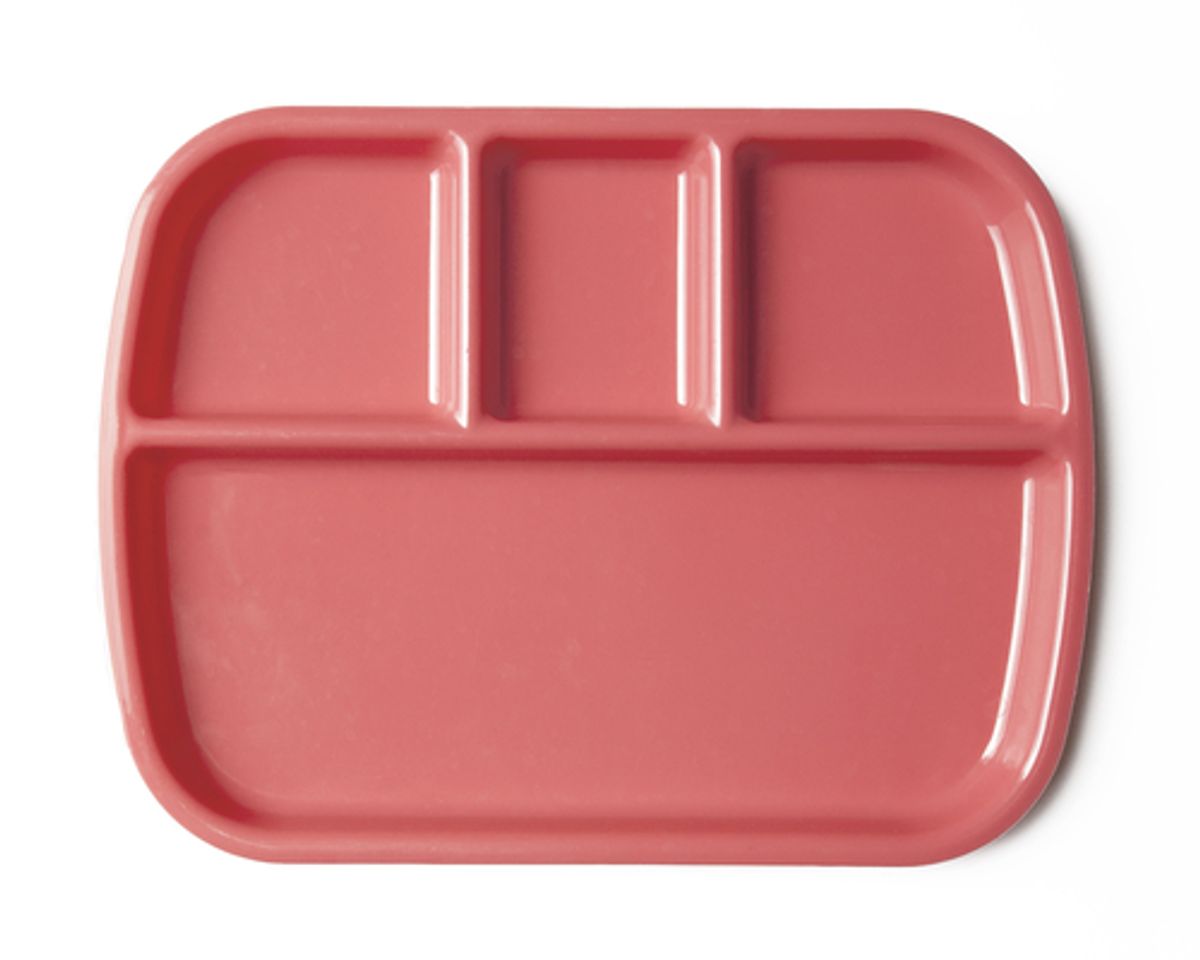 Down with the plastic lunch tray!