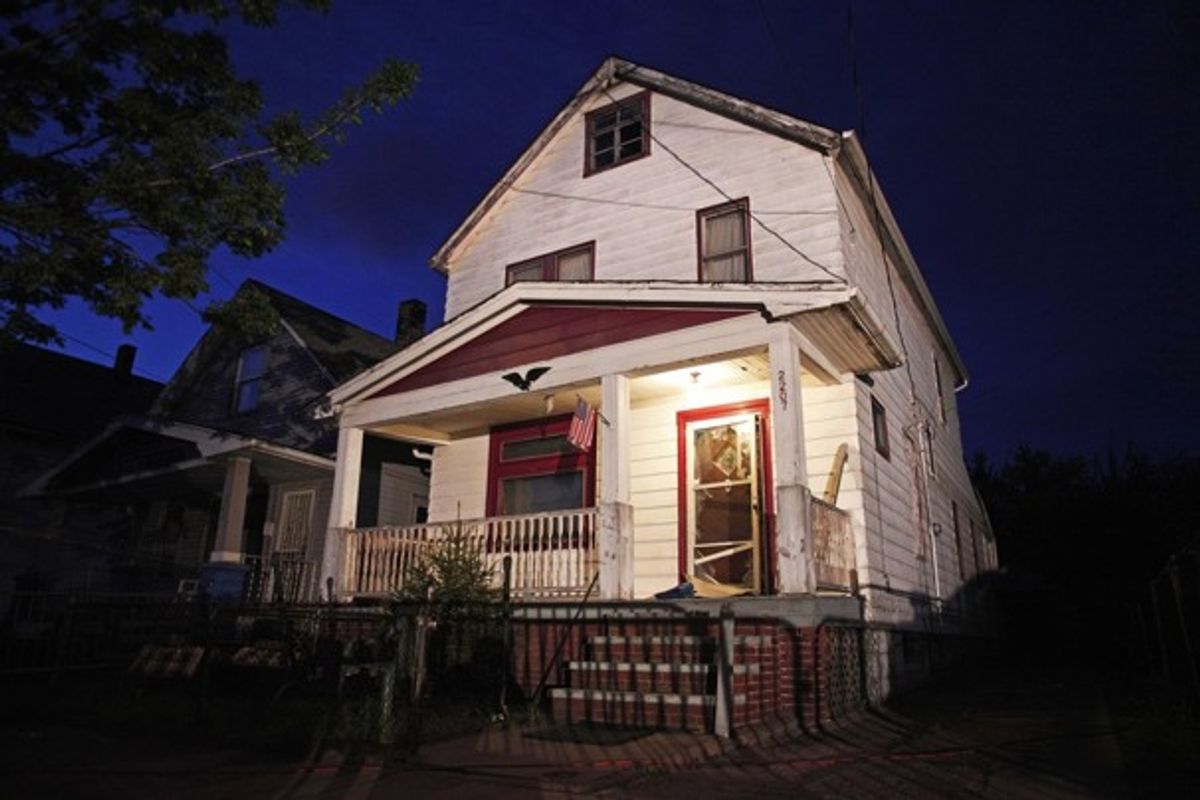 Ariel Castro's home on Seymour Avenue in Cleveland, OH.   (Associated Press)