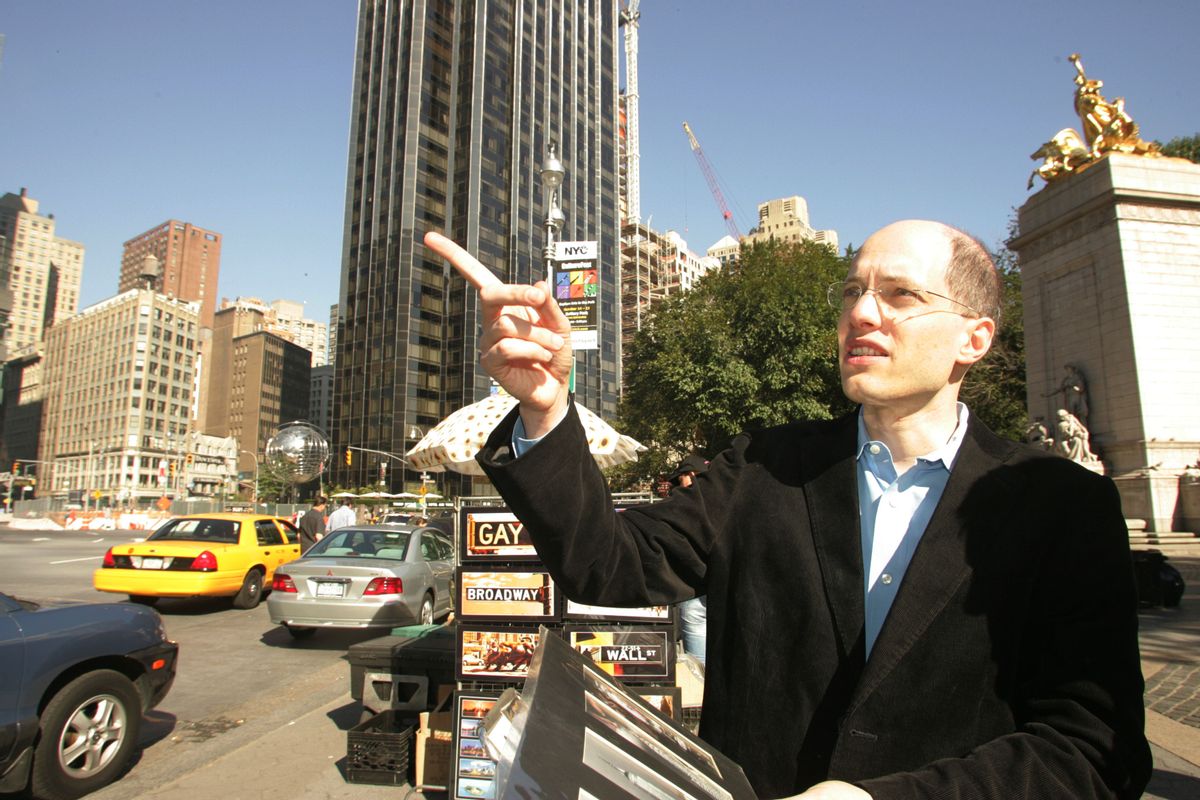 Able to reap buildings in a single bound. Author Alain de Botton sees personality in architecture.      (AP/Hiroko Masuike)