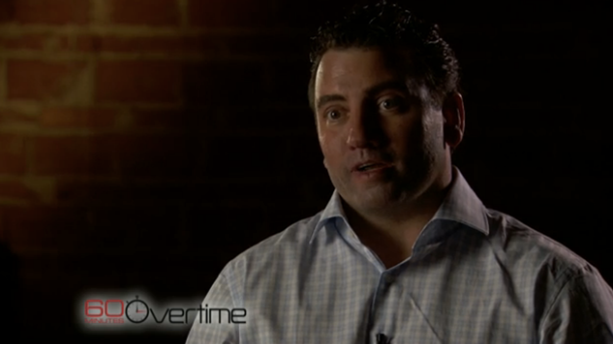 Former Navy SEAL Team 6 member, "Mark Owen," in disguise on "60 Minutes"