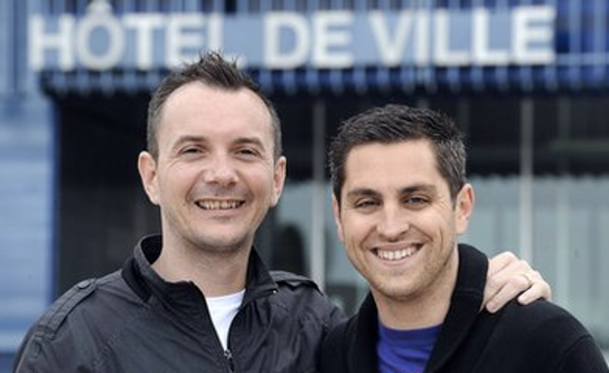 Vincent Autin (L) and his partner Bruno Boileau  (AFP)