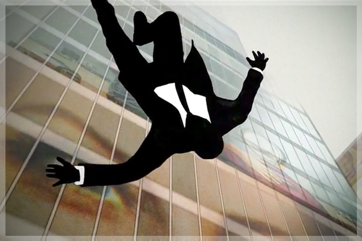  The Falling Man of the "Mad Men" opening credits          (AMC)