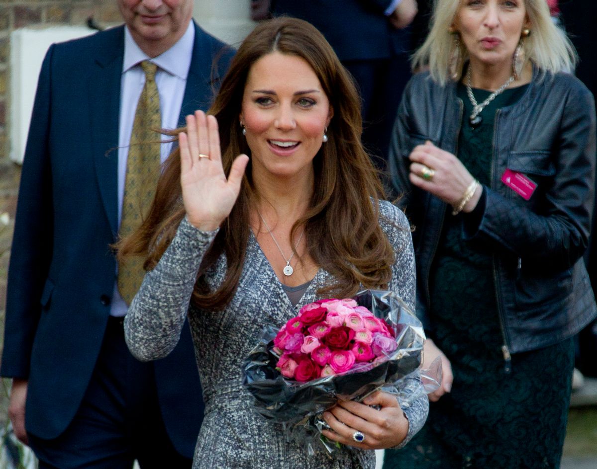 The Duchess of Cambridge, Kate Middleton seen visiting Hope House on Tuesday, Feb. 19, 2013, in London.    (Joel Ryan/invision/ap)