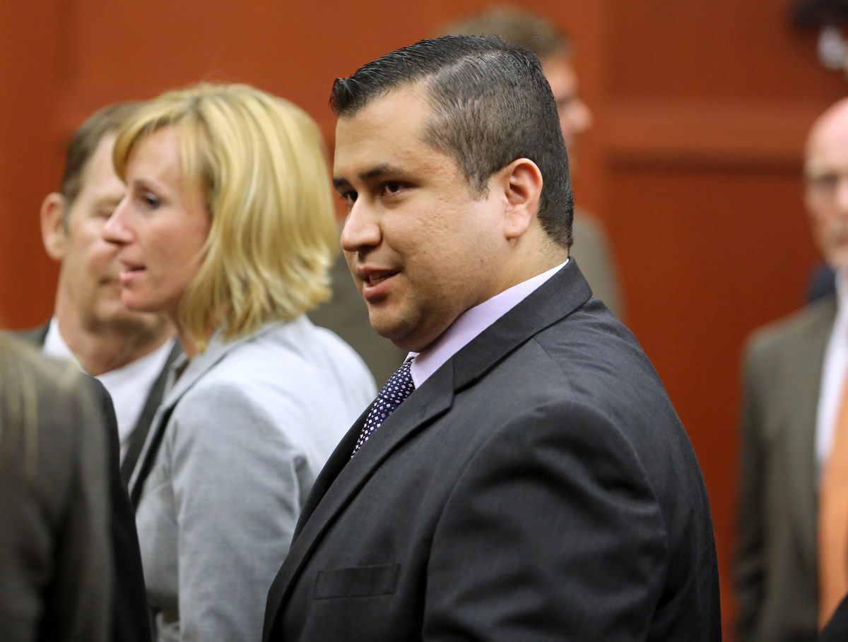 George Zimmerman leaves the courtroom a free man after being found not guilty in the 2012 shooting death of Trayvon Martin at the Seminole County Criminal Justice Center in Sanford, Florida, July 13, 2013.                                 (Reuters/Joe Burbank)