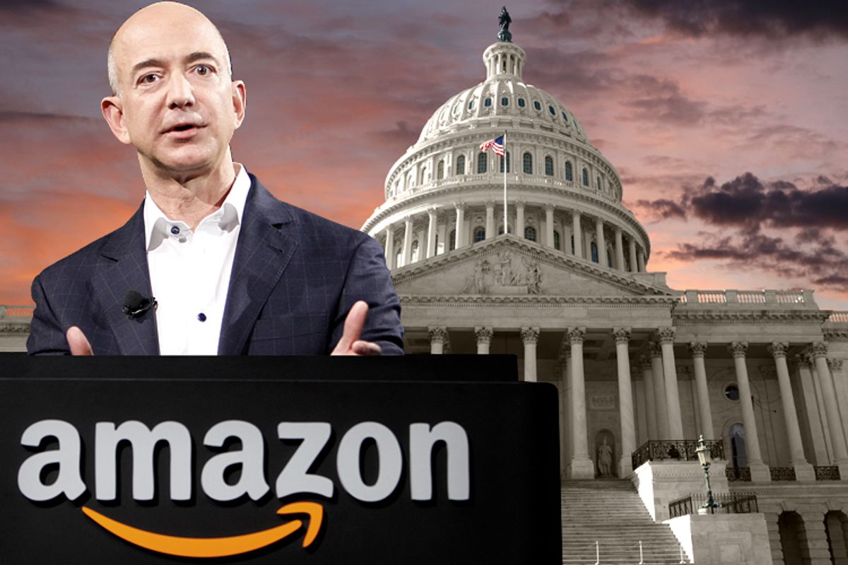 Amazon CEO Jeff Bezos           (AP/Reed Saxon/<a href='http://www.shutterstock.com/gallery-306199p1.html'>trekandshoot</a> via <a href='http://www.shutterstock.com/'>Shutterstock</a>/Salon)